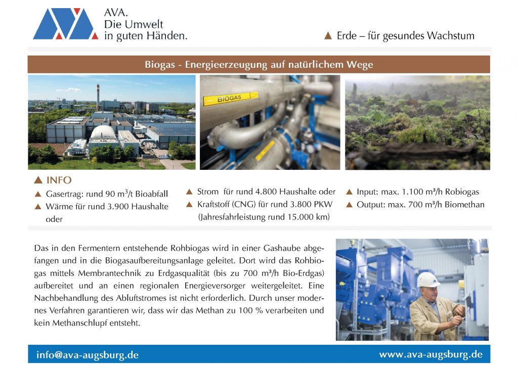 AVA Plakat Biogasanlage