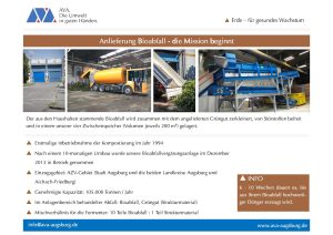 Informationsplakat Anlieferung Bioabfall