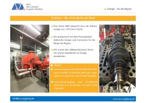 Plakat - Turbine - die AVA dreht am Rad